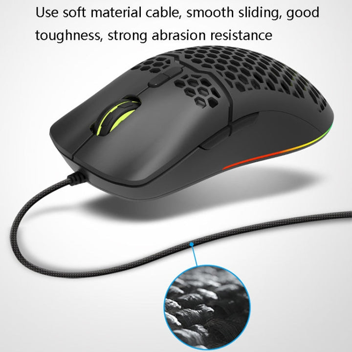 Lisslune | DELUX M700BU 7-Button Wired Gaming Mouse Desktop Wired Mouse, Style: 3325 (Support 10000DPI)