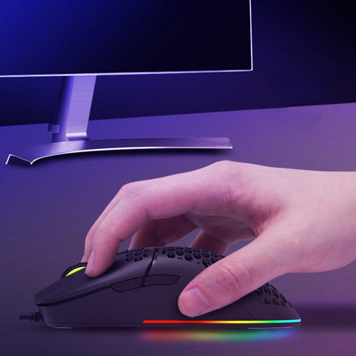 Lisslune | DELUX M700BU 7 Button Wired Gaming Mouse Desktop Wired Mouse, Style: 3389 (Support 16000DPI)