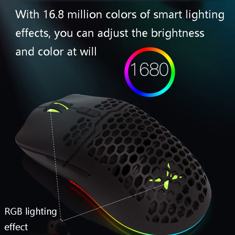 Lisslune | DELUX M700BU 7 Button Wired Gaming Mouse Desktop Wired Mouse, Style: 3389 (Support 16000DPI)