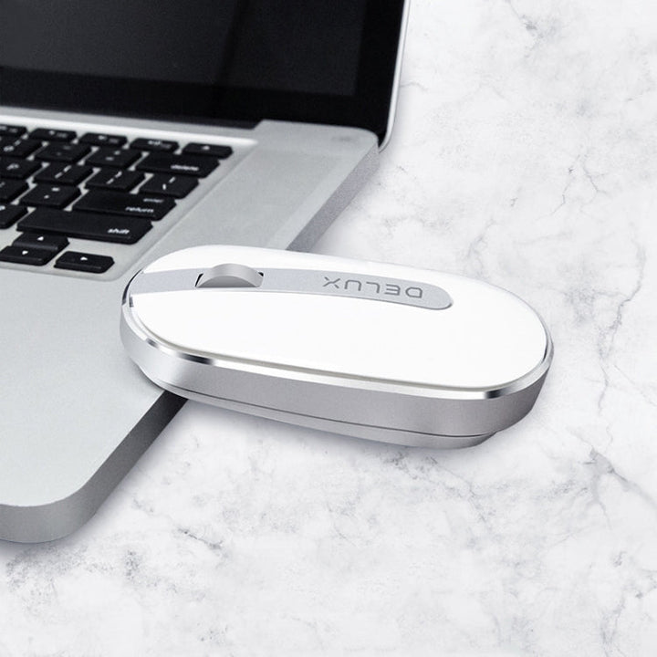 Lisslune | DELUX M326 4 Buttons Wireless Silent Mouse Portable Laptop Mouse