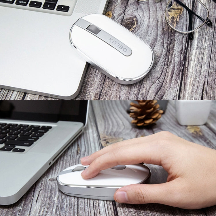Lisslune | DELUX M326 4 Buttons Wireless Silent Mouse Portable Laptop Mouse