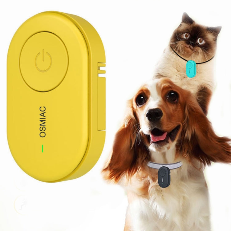 Wearable pet insect repellent collar for cats and dogs, hanging, mosquito repellent against fleas, lice, mites and ticks (Yellow)