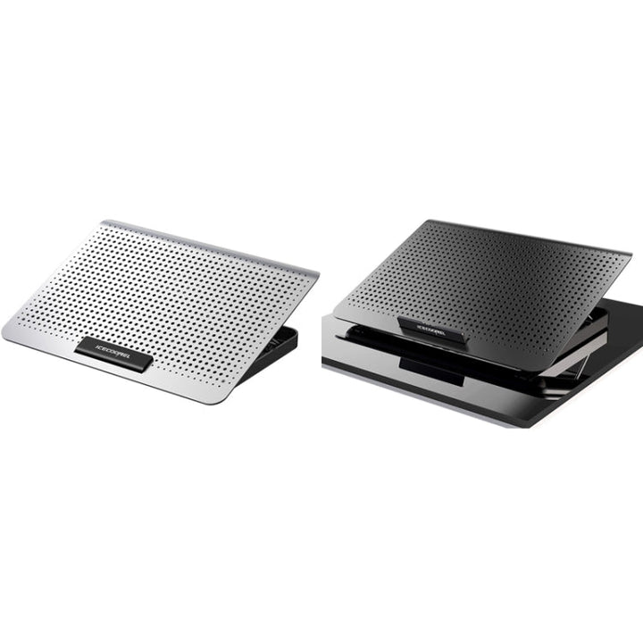 Lisslune | ICE COOREL Laptop aluminum alloy radiator fan silent notebook cooling stand, color: six-fan tungsten gold black