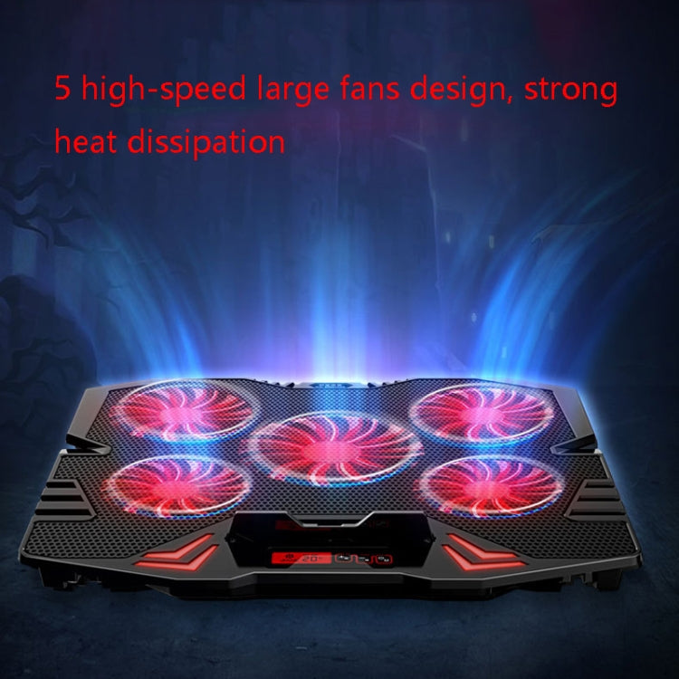 Lisslune | ICE COOREL K5 Laptop Radiator Computer Cooling Mount, Color: Standard Version (Black Blue)