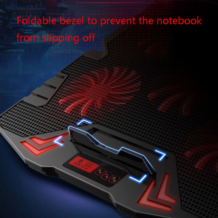 Lisslune | ICE COOREL K5 Laptop Radiator Computer Cooling Mount, Color: Standard Version (Black Blue)