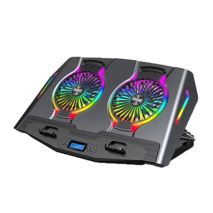 Lisslune | ICE COOREL USB Laptop Radiator Computer Silent Cooling Stand, Color: N9 Standard Version (Gray)