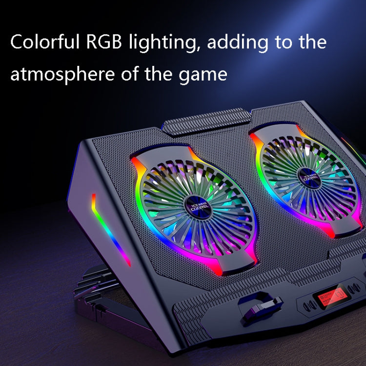 Lisslune | ICE COOREL USB Laptop Radiator Computer Silent Cooling Stand, Color: N9 Standard Version (Gray)