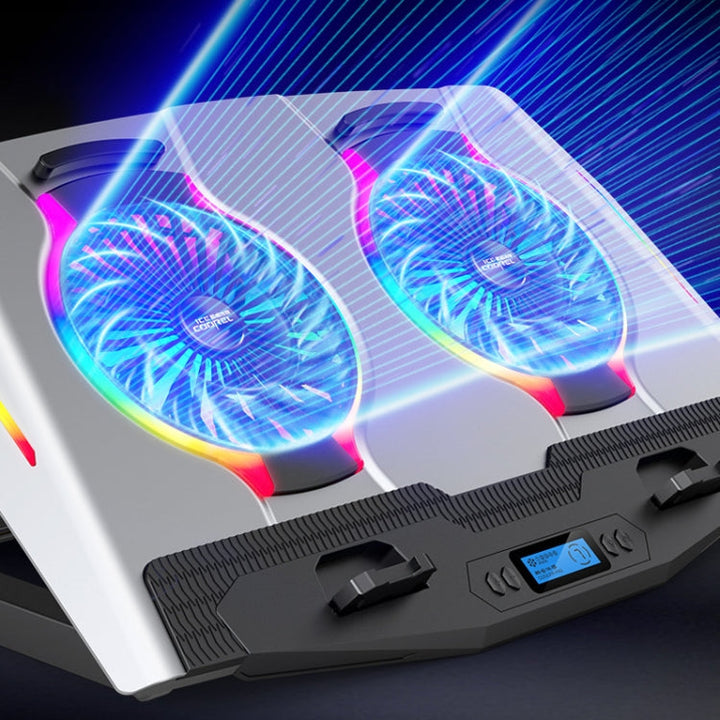 Lisslune | ICE COOREL USB Laptop Cooler Computer Quiet Cooling Stand, Color: N10 Standard Version