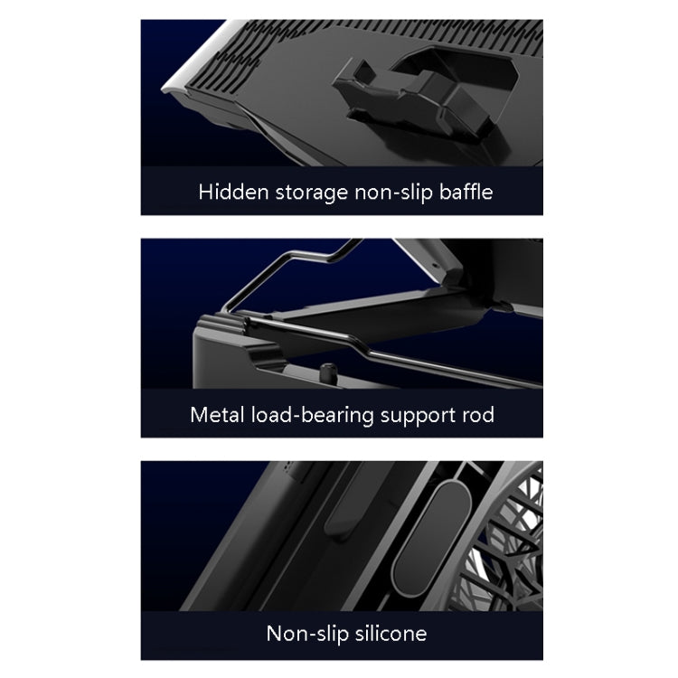 Lisslune | ICE COOREL USB Laptop Cooler Computer Quiet Cooling Stand, Color: N10 Standard Version