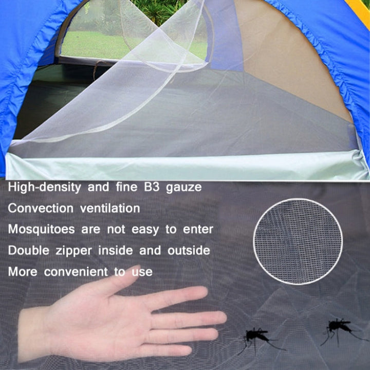 Lisslune | Outdoor Camping Beach Rainproof Sunproof Automatic Quick Setup Tent for 3-4 People (Blue)