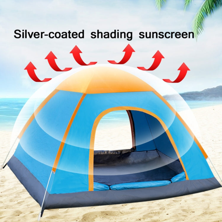 Lisslune | Outdoor Camping Beach Rainproof Sunproof Automatic Quick Setup Tent for 3-4 People (Blue)