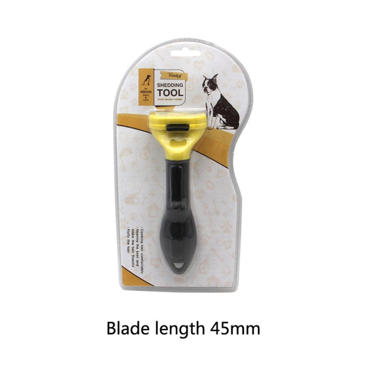 Dog comb pet grooming tool hair removal gauge hair removal comb pet supplies, specification: small