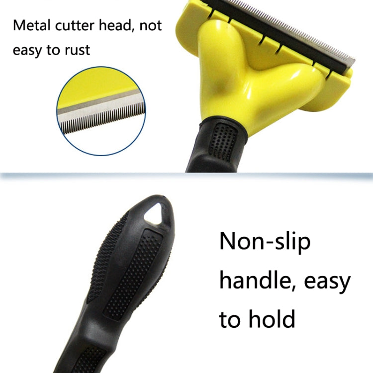 Dog comb pet grooming tool hair removal gauge hair removal comb pet supplies, specification: small