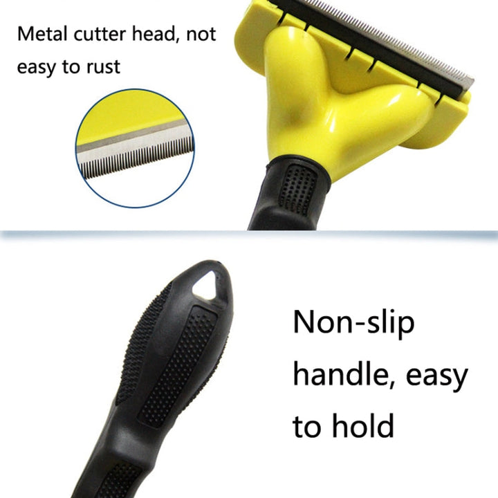 Dog comb pet grooming tool hair removal gauge hair removal comb pet supplies, specification: small
