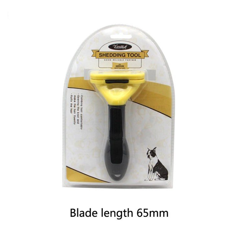 Dog comb pet grooming tool hair removal measure hair removal comb pet accessories, specification: medium