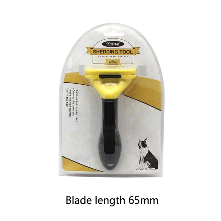 Dog comb pet grooming tool hair removal measure hair removal comb pet accessories, specification: medium