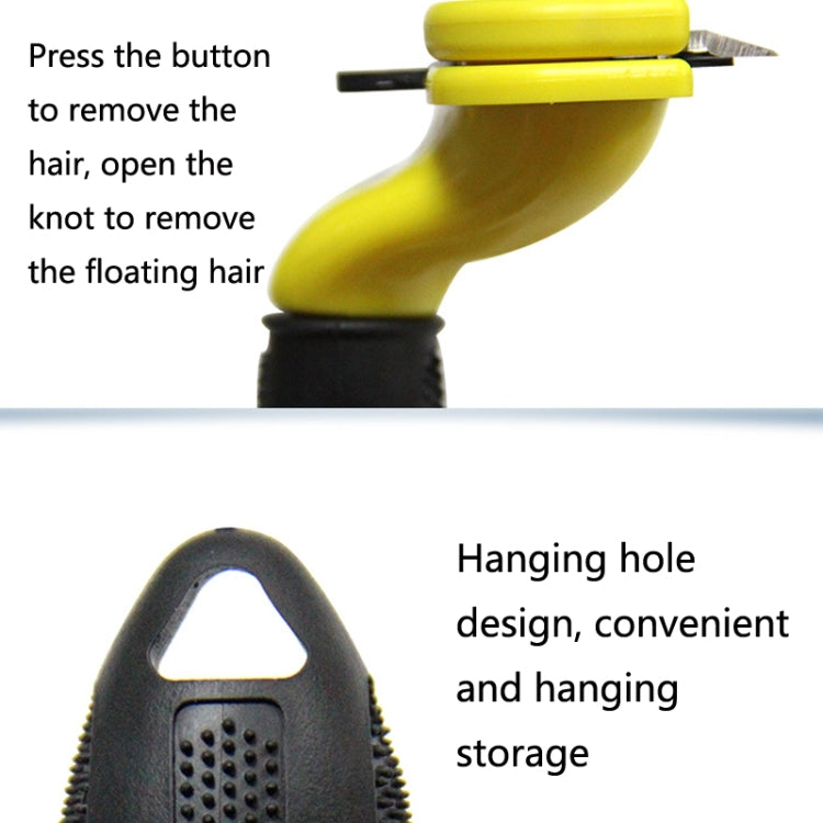 Dog comb pet grooming tool hair removal measure hair removal comb pet accessories, specification: medium