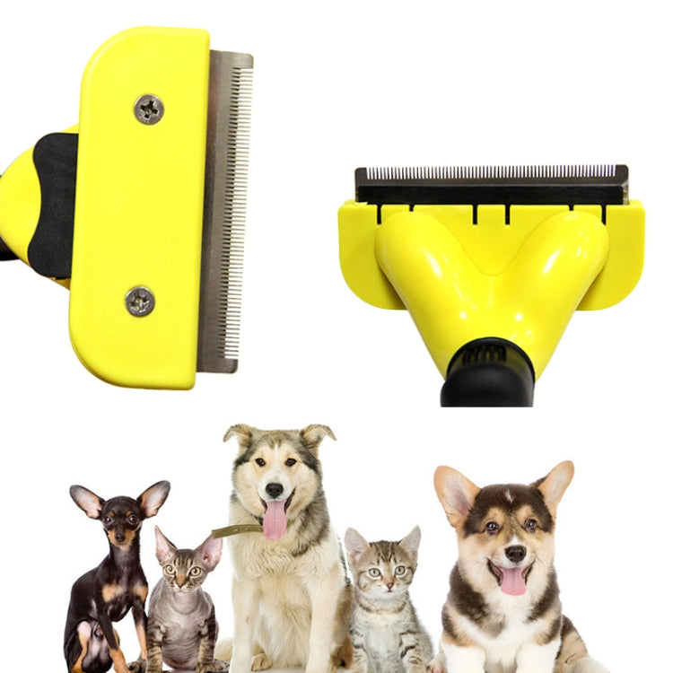 Dog comb pet grooming tool hair removal measure hair removal comb pet accessories, specification: medium