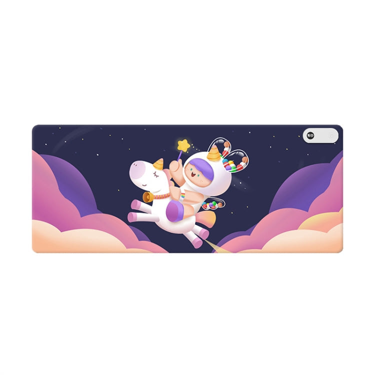 Lisslune | Intelligent digital display time control heating mouse pad office desk electric heating mat, CN plug, Style: Unicorn 80x33cm
