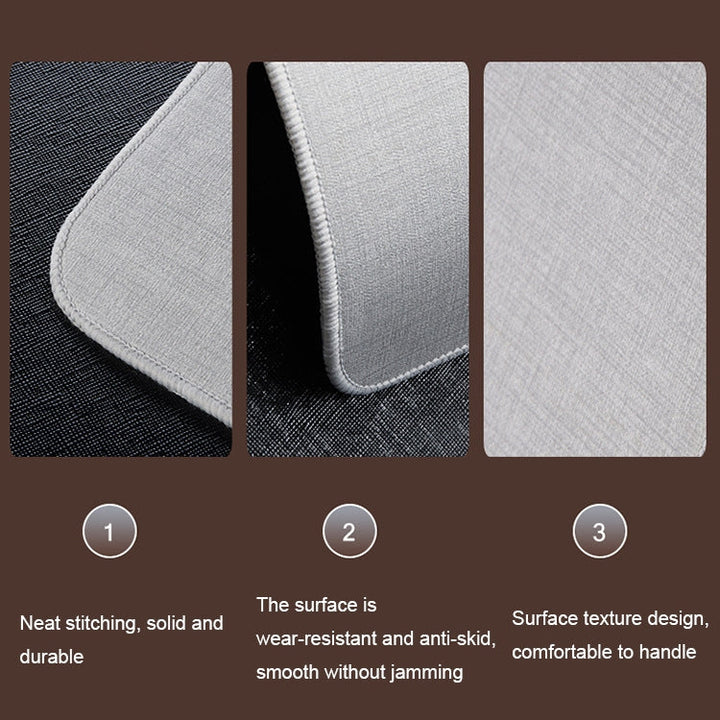 Lisslune | Intelligent digital display timing heating mouse pad office desktop electric heating mat, CN plug, Style: Black 80x33cm