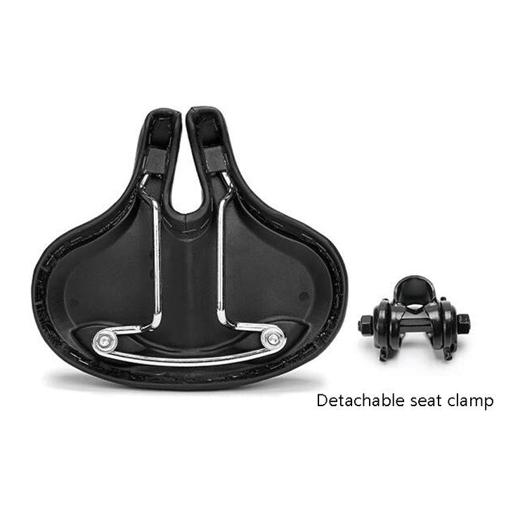 Lisslune | Bike No Nasal Seat Mountain Bike Saddle Comfortable Shock Absorption Bicycle Outdoor Bicycle Accessories Saddle (Black)