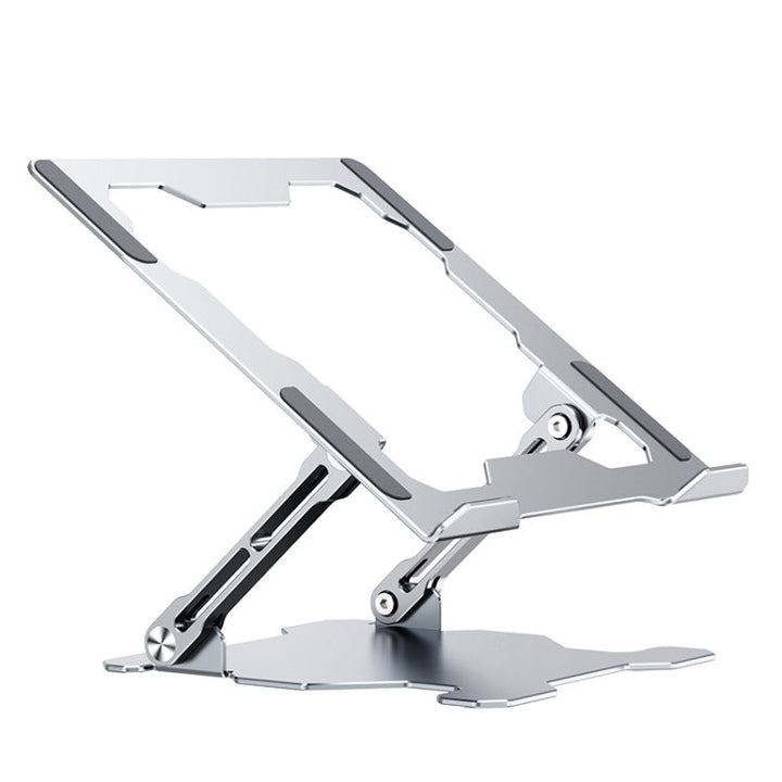 Lisslune | Integrated foldable laptop stand hollow heat-dissipating flat desktop stand (Moon Silver)