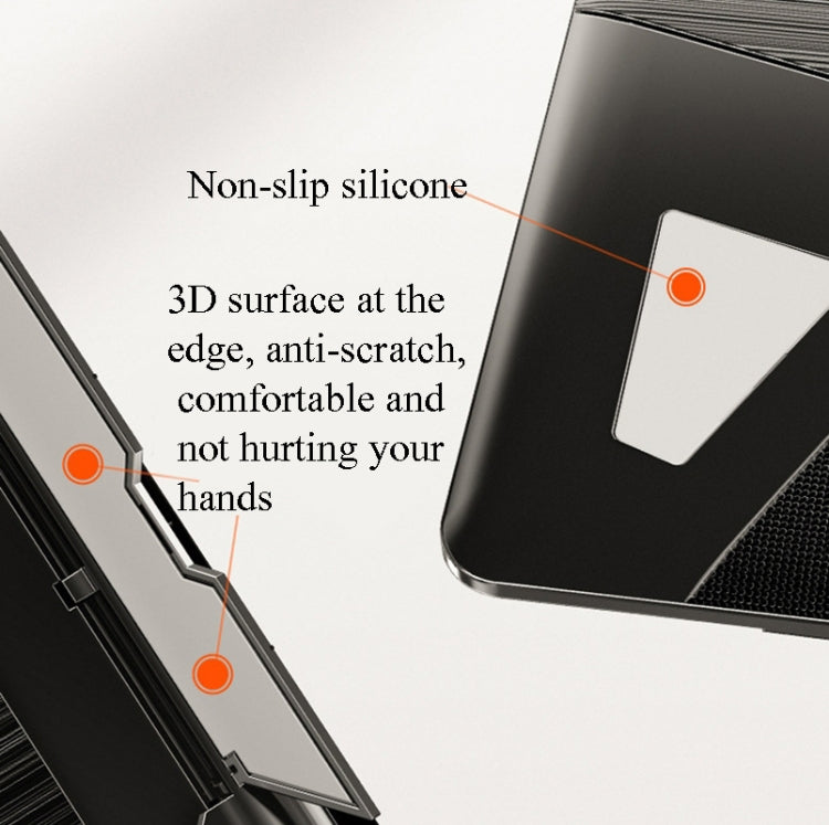 Lisslune | N5 Laptop Stand portable double-layer multi-level height adjustment foldable plastic heat dissipation support (Elegant Black)
