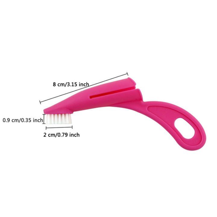 Pet Finger Toothbrush Cat and Dog Oral Cleaning Tool Soft Brush (White)