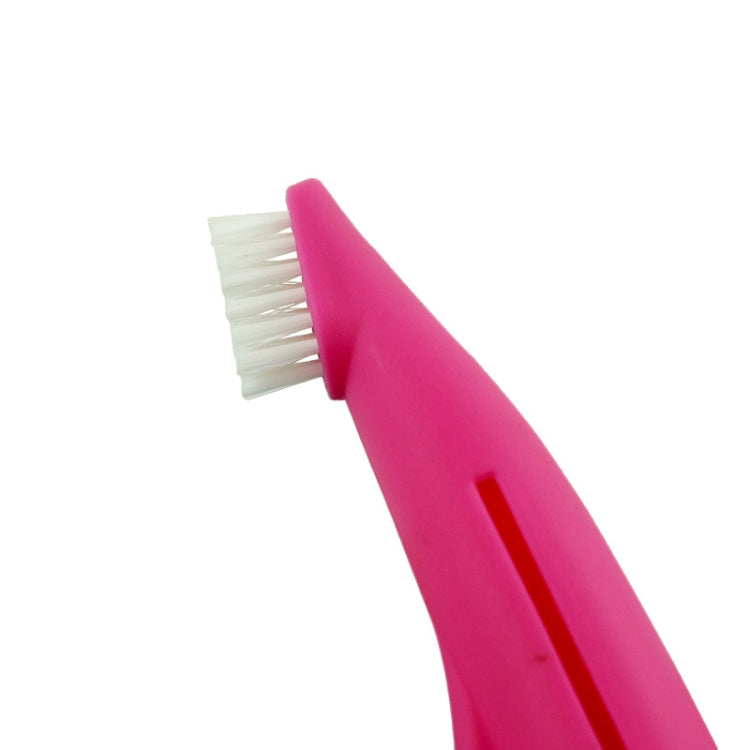 Pet Finger Toothbrush Cat and Dog Oral Cleaning Tool Soft Brush (White)