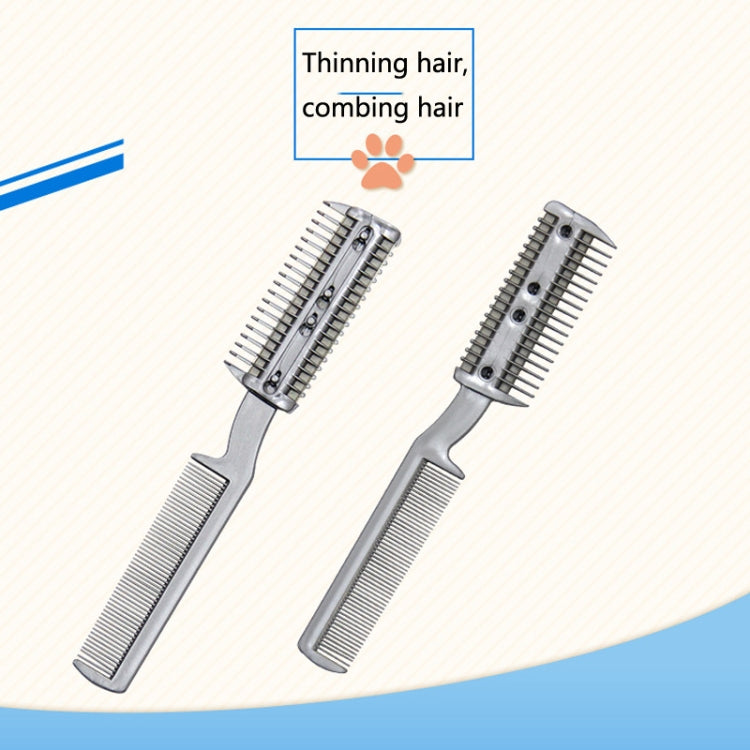 92502 2 PCS Pet Cleaning Dead Hair Hair Removal Tool Soft Hair Removal Comb