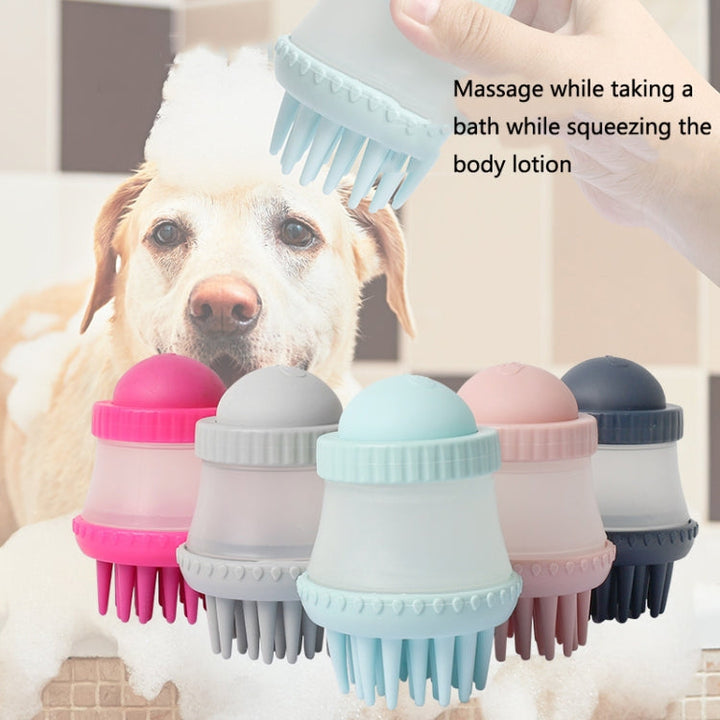 92645 Pet Supplies Round Dog Bath Massage Brush (Mint Green)