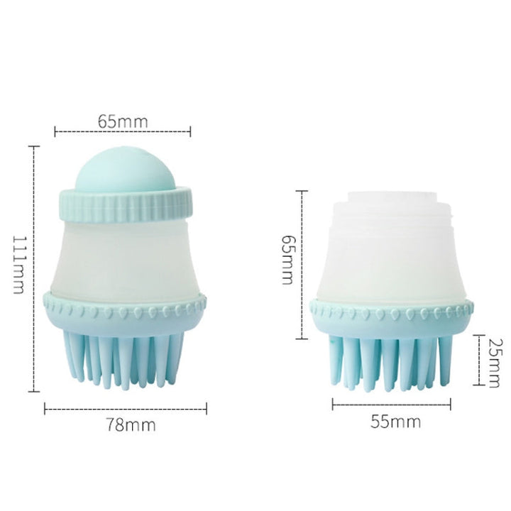 92645 Pet Supplies Round Dog Bath Massage Brush (Mint Green)