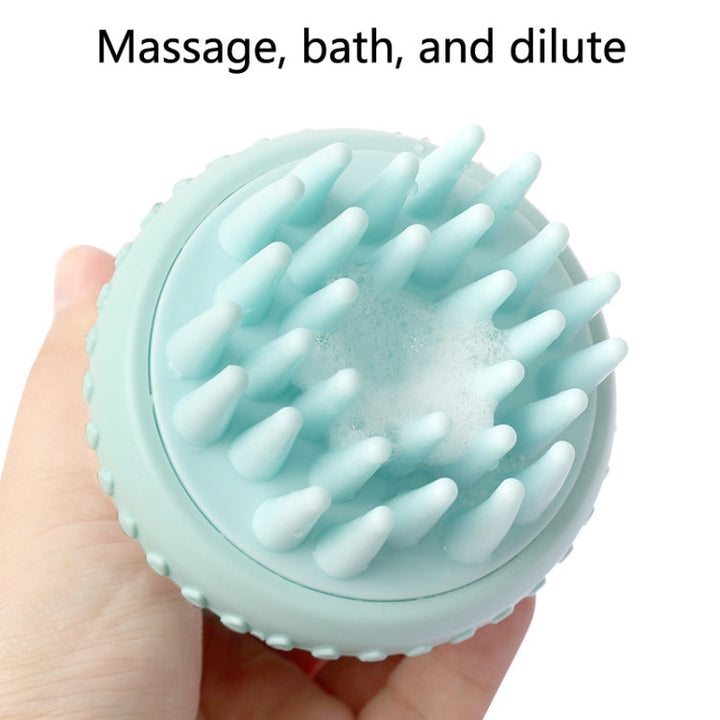 92645 Pet Supplies Round Dog Bath Massage Brush (Mint Green)