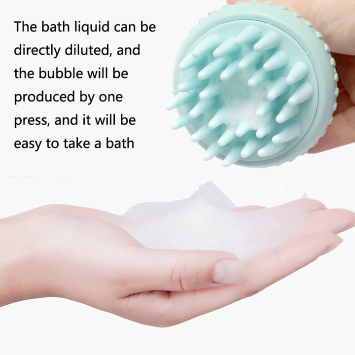 92645 Pet Supplies Round Dog Bath Massage Brush (Mint Green)