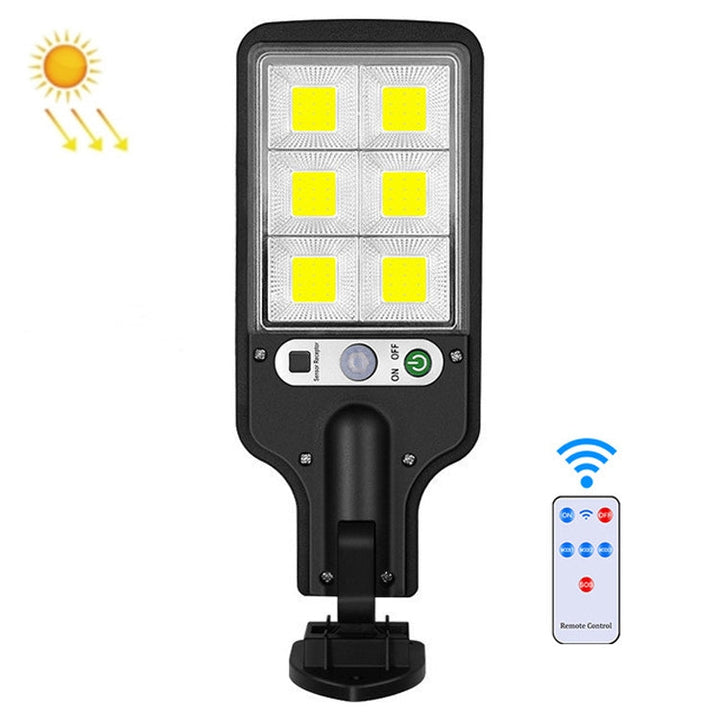 Lisslune | Solar Street Lighting LED Body Detection Garden Light, Specification: 616B-72 COB with Remote Control