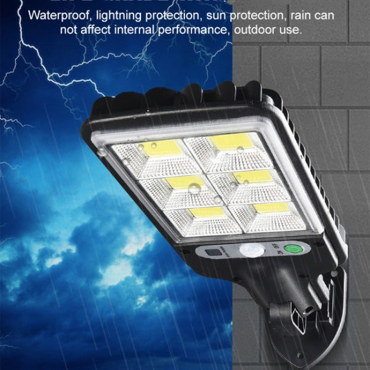 Lisslune | Solar Street Lighting LED Body Detection Garden Light, Specification: 616B-72 COB with Remote Control