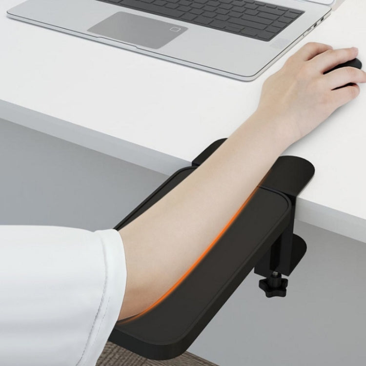 Lisslune | Computer desk with swivel arm (oak colored wood board)