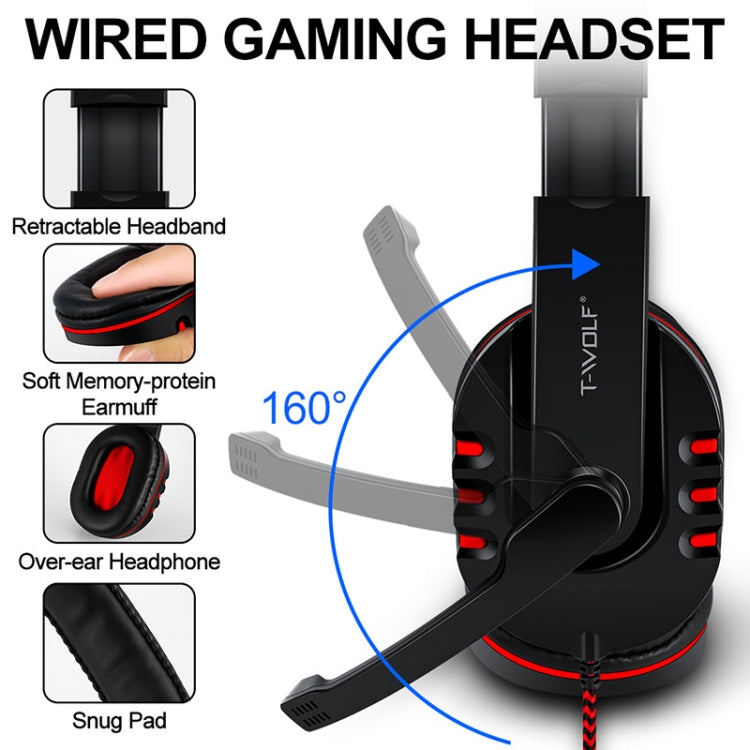 Lisslune | T-WOLF TF-800 4 in 1 Gaming Luminous Keyboard Mouse Headset Set (English Version)