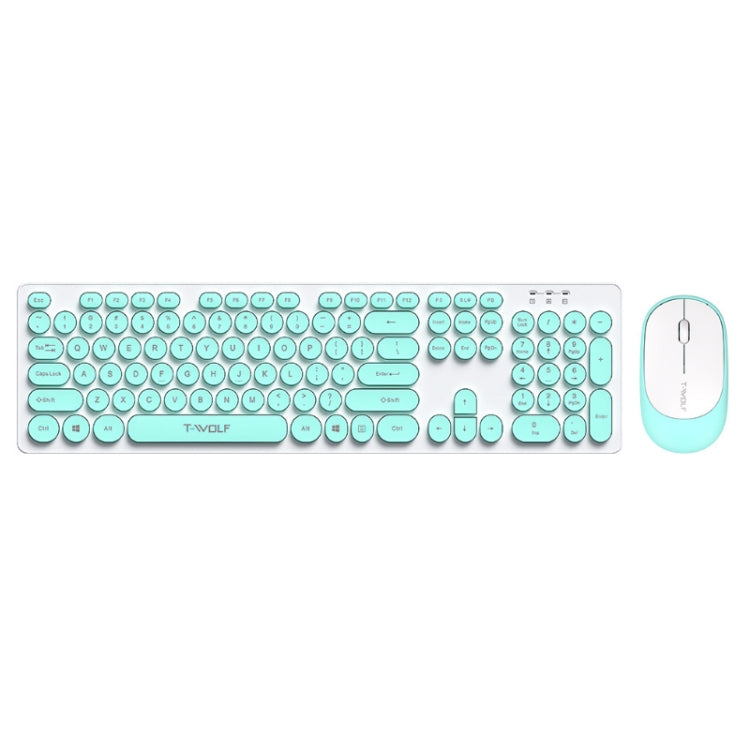 Lisslune | T-WOLF TF770 Mechanical Feel Wireless Gaming Keyboard and Mouse Set (Blue)