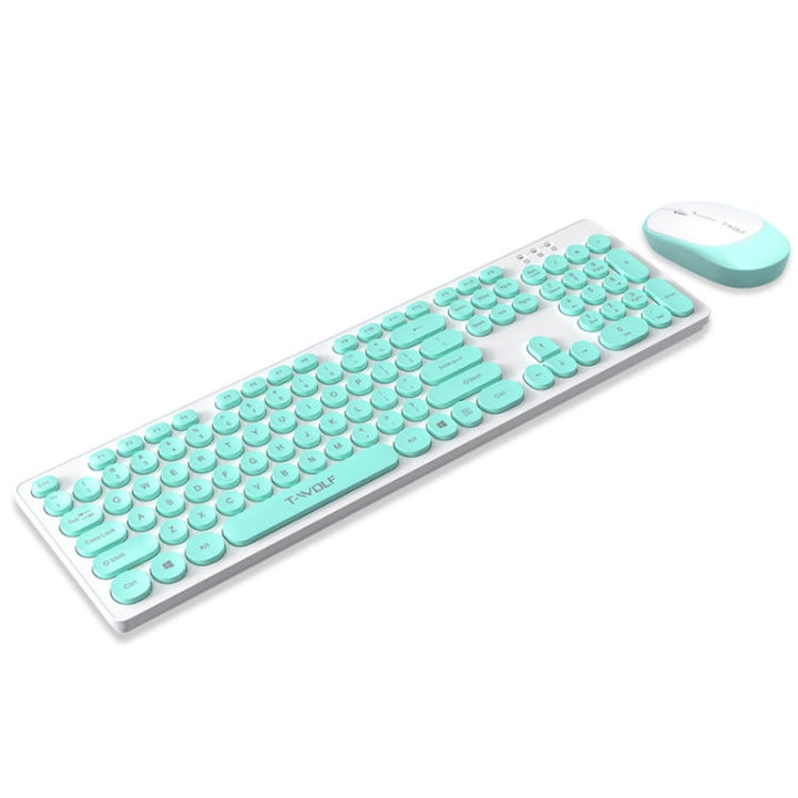 Lisslune | T-WOLF TF770 Mechanical Feel Wireless Gaming Keyboard and Mouse Set (Blue)