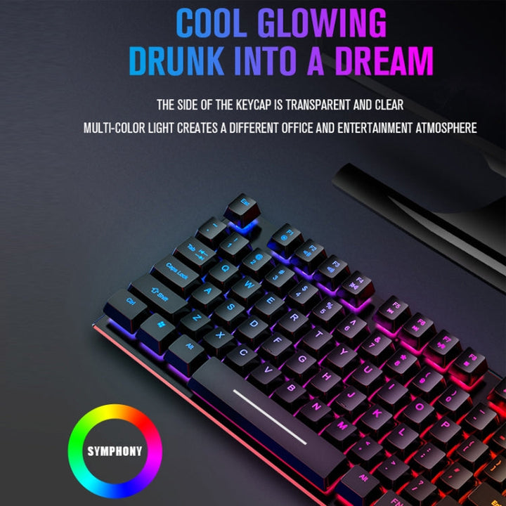 Lisslune | LD-126 4-in-1 Illuminated Keyboard + Mouse + Headphones + Mouse Pad Set