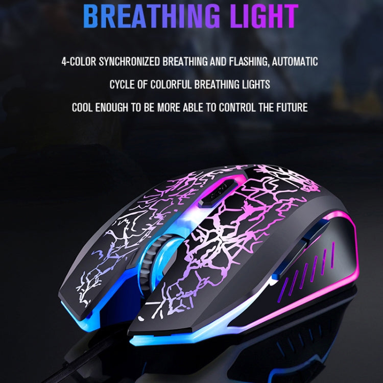 Lisslune | LD-126 4-in-1 Illuminated Keyboard + Mouse + Headphones + Mouse Pad Set