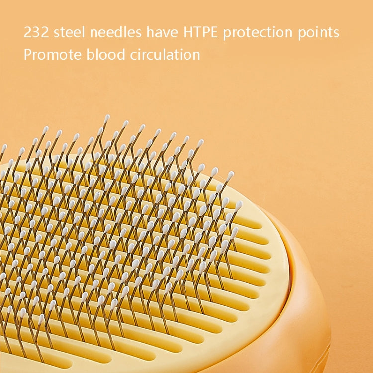 Cat comb removes floating hair Dog comb (Yellow)