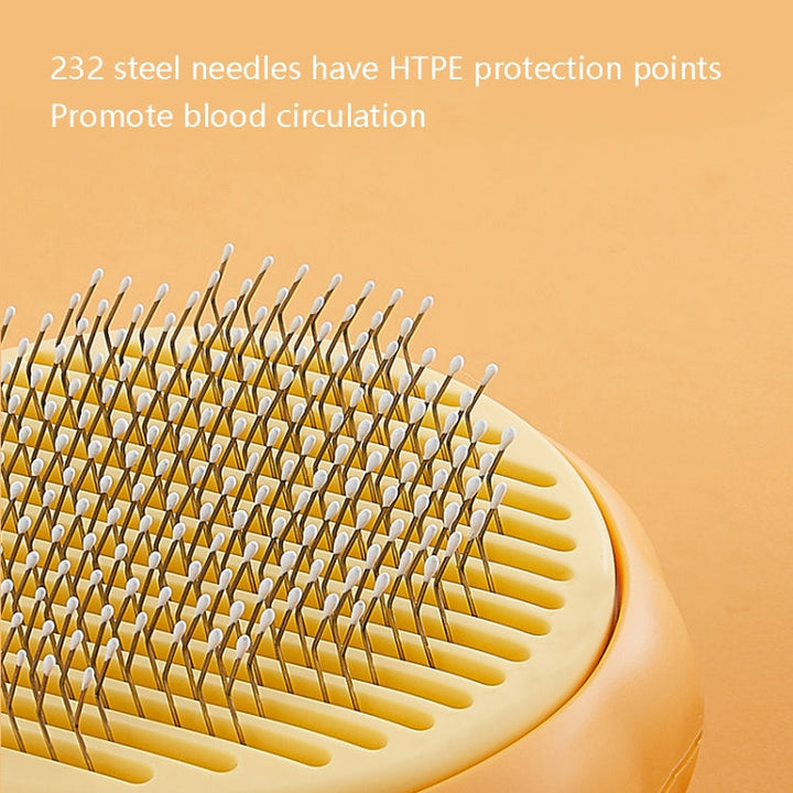 Cat comb removes floating hair Dog comb (Yellow)