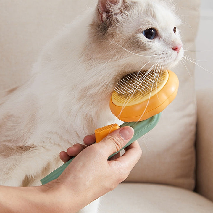 Cat comb removes floating hair Dog comb (Yellow)