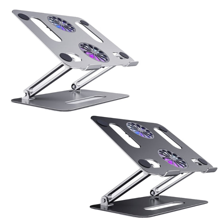 Lisslune | BONERUY P43F Aluminum alloy folding laptop stand notebook cooling stand, Color: Silver
