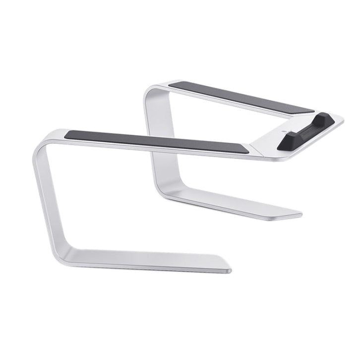 Lisslune | BONERUY P49 Aluminum Alloy Heat Dissipating Laptop Stand Storage Elevated Holder (Silver)