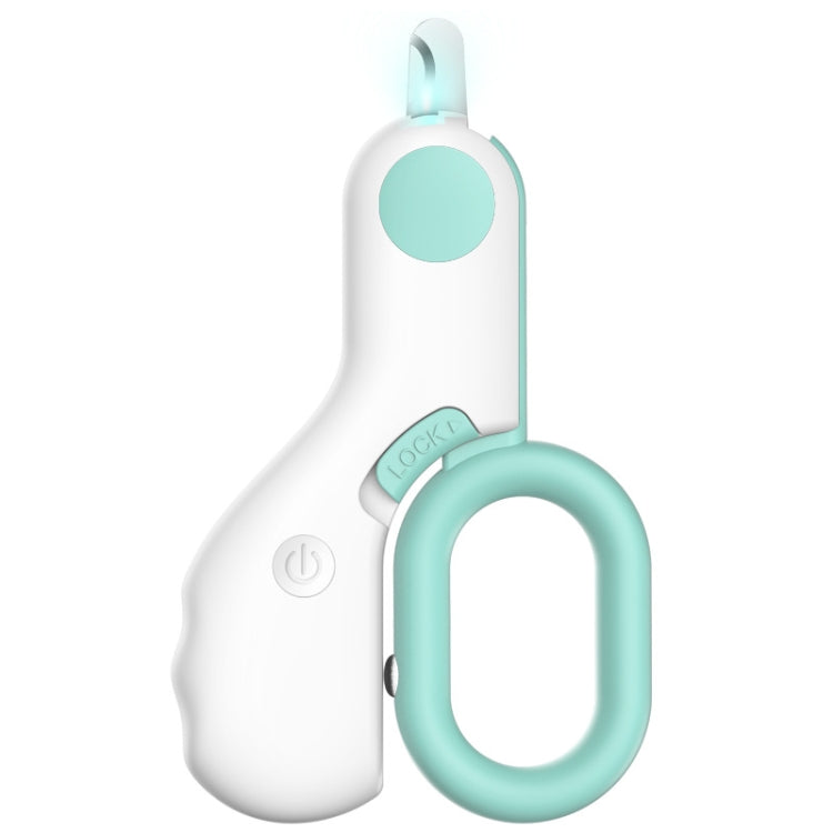 Pet nail clippers with LED bloodline light (Blue)