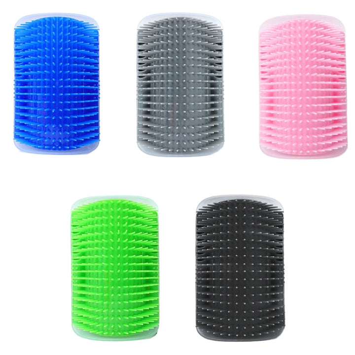 Pet Cat Corner Rubbing Hair Massage Brush (Green)
