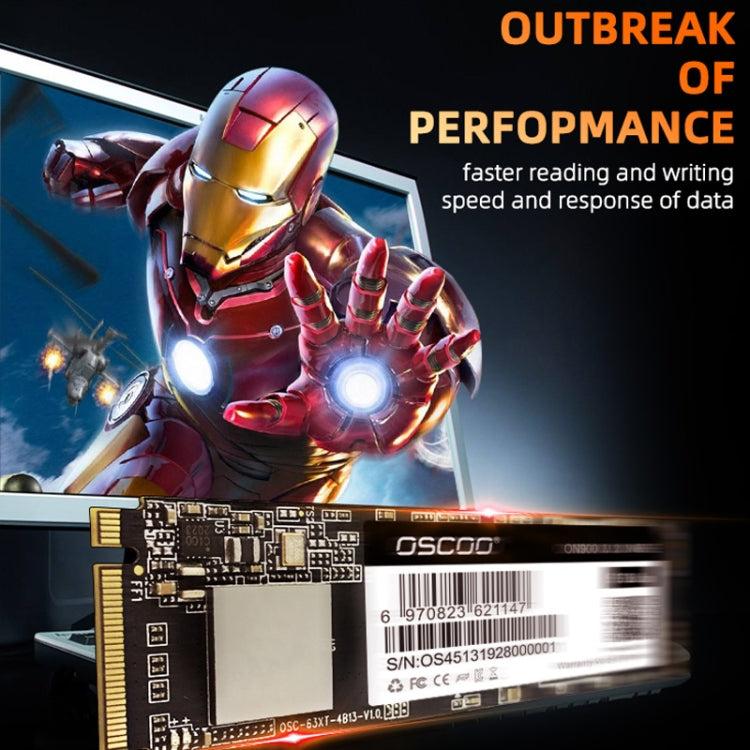 Lisslune | OSCOO ON900 PCIe NVME SSD Solid State Drive, Capacity: 512GB